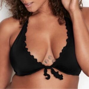 Victoria's Secret Black Halter Bikini Top